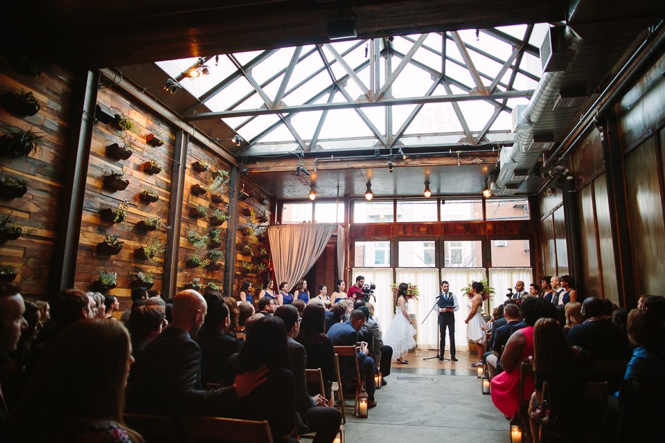 Lesbian wedding at Brooklyn Winery NYC