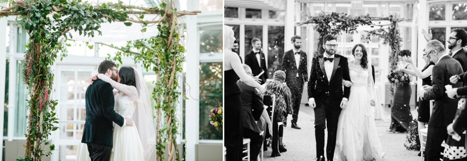 Jewish wedding at Brooklyn Botanic Garden