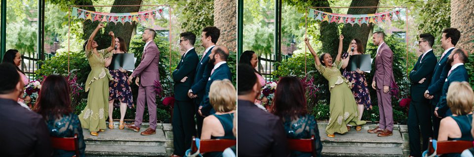 Outdoor Wedding Ceremony in Chicago